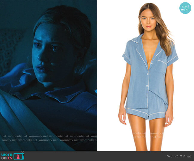 Eberjey Gisele Shortie Short worn by Betty Cooper (Lili Reinhart) on Riverdale