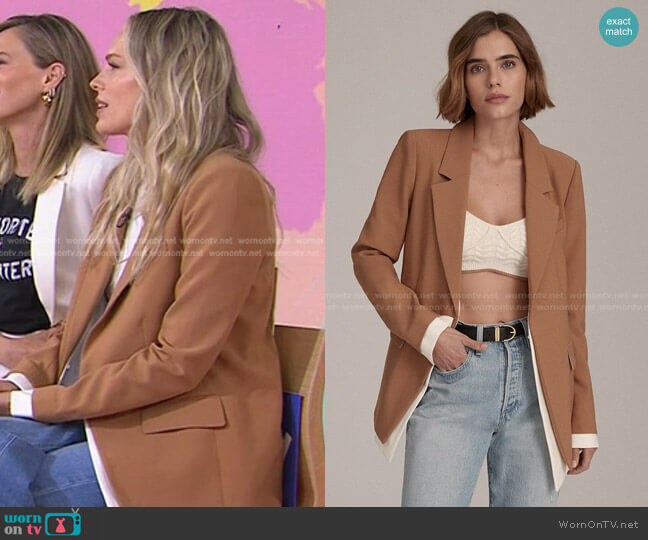 Favorite Daughter The Kelly Blazer worn by Erin Foster on Today