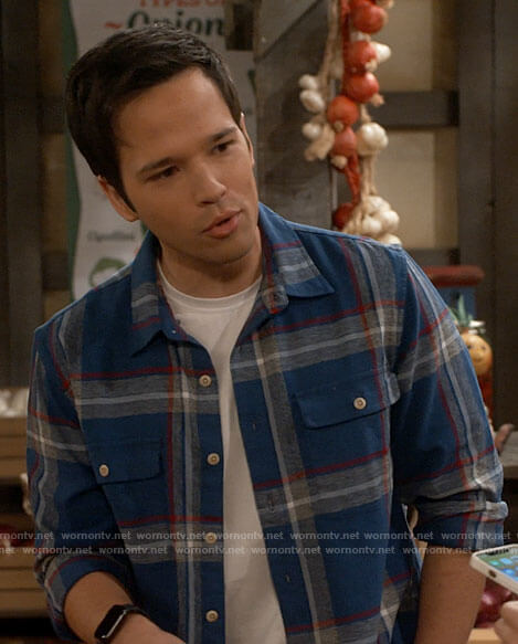 Freddie’s blue plaid shirt on iCarly