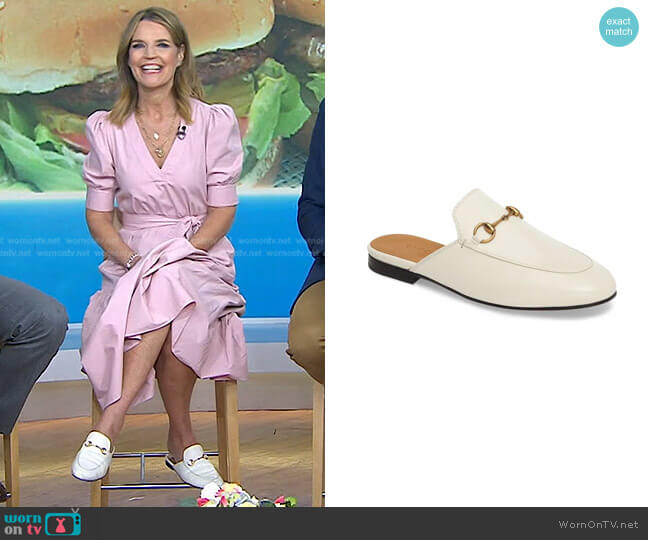 Gucci Princetown Loafer Mule worn by Savannah Guthrie on Today