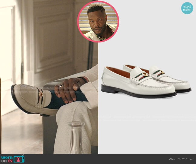 Gucci Loafer with Double G worn by Jeff Colby (Sam Adegoke) on Dynasty