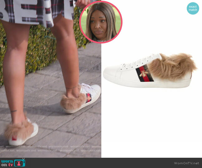 Gucci Sylvie Web Accent Leather Sneakers