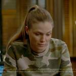 Hailey’s camo sweatshirt on Chicago PD
