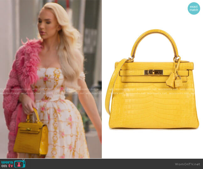 Hermes Kelly Bag worn by Christine Quinn on Selling Sunset