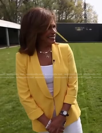 Hoda’s yellow blazer on Today