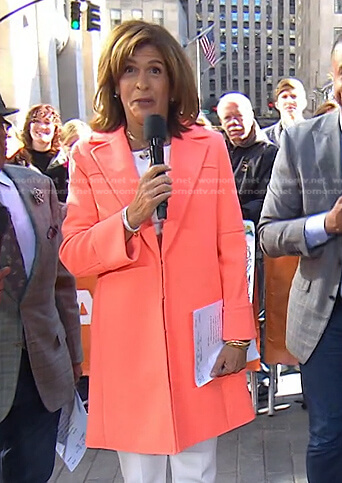 Hoda’s orange coat on Today