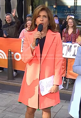 Hoda’s orange coat on Today