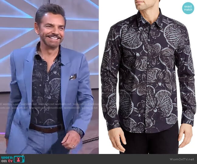 Hugo Boss Ermo Printed Cotton Button-Up Shirt