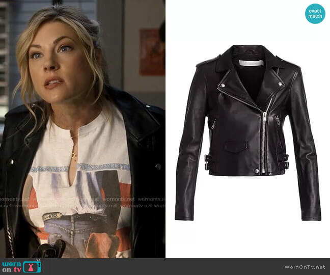 IRO Ashville Leather Jacket worn by Jenny Hoyt (Katheryn Winnick) on Big Sky