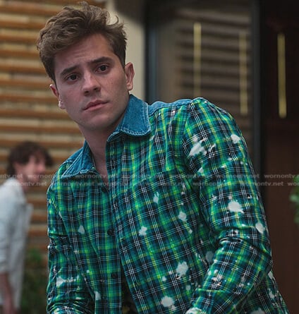Ivan’s green plaid shirt on Elite