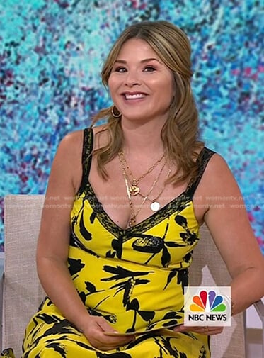 Jenna’s yellow floral dress on Today