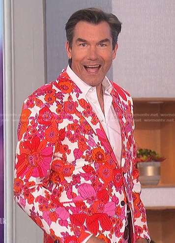 Jerry’s floral blazer on The Talk