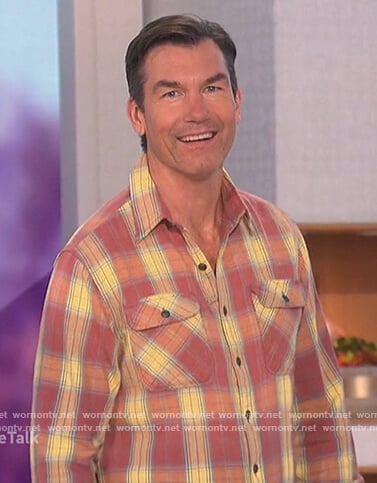 Jerry’s red plaid shirt on The Talk