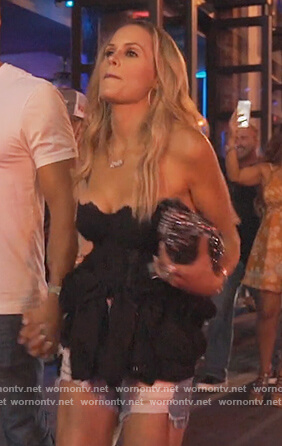 Jackie’s black lace bodysuit on The Real Housewives of New Jersey