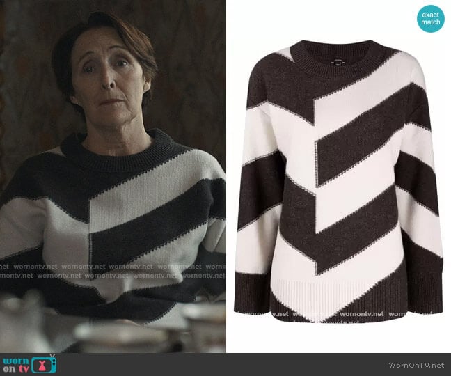 Joseph Asymmetric Striped Jumper