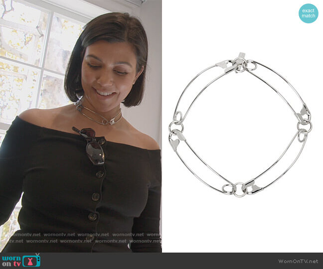 Junya Watanabe Safety-Pin Choker worn by Kourtney Kardashian (Kourtney Kardashian) on The Kardashians
