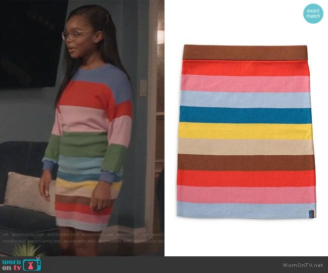 Kule The Misty Mini Skirt worn by Diane Johnson (Marsai Martin) on Black-ish