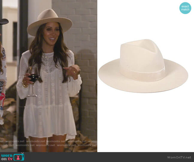Lack of Color Benson Tri Tall Triangle Crown Fedora worn by Melissa Gorga on The Real Housewives of New Jersey