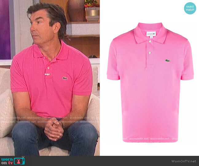 Lacoste Logo Patch Shirt worn by Jerry O'Connell on The Talk