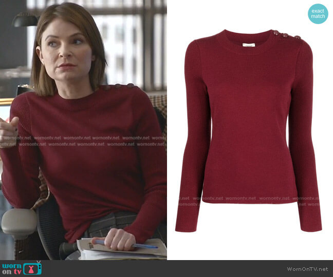 L'Agence Erica Sweater worn by Taylor Rentzel (MacKenzie Meehan) on Bull
