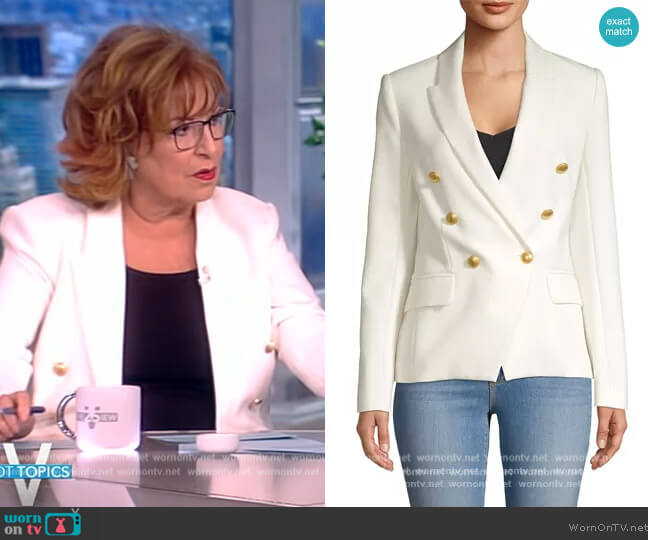 L'Agence Kenzie Double Breasted Blazer worn by Joy Behar on The View