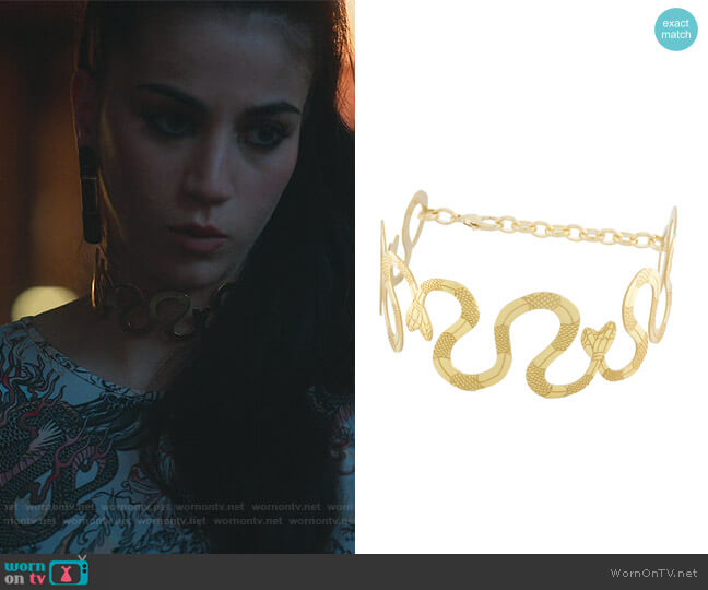 Lilith Sita Double Sita Choker Big worn by Rebeca (Claudia Salas) on Elite