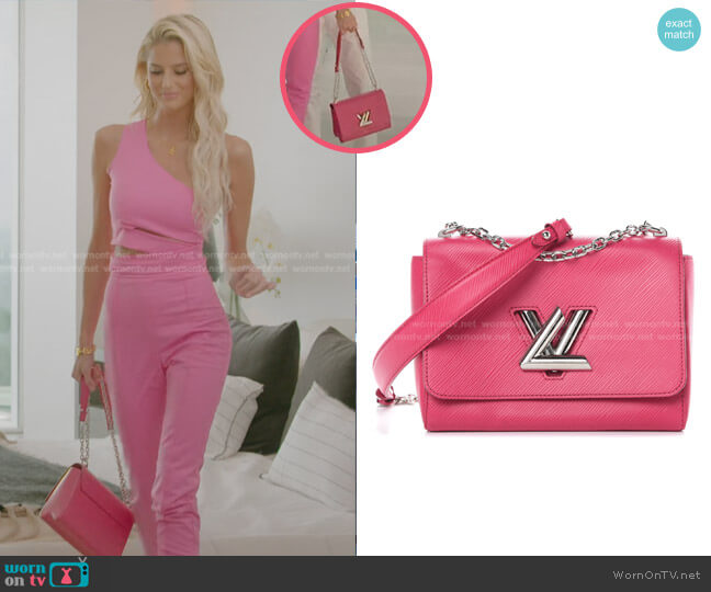 Louis Vuitton Epi Twist Shoulder Bag worn by Emma Hernan on Selling Sunset
