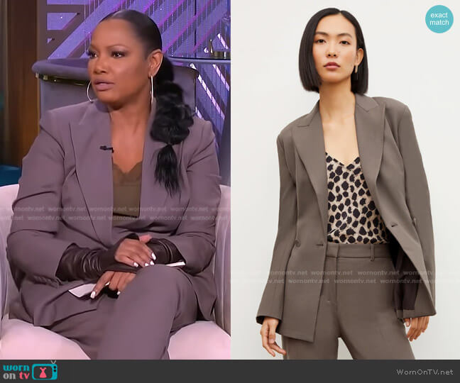 M. M. Lafleur The Gaia Jacket worn by Garcelle Beauvais on The Real