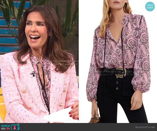 Maje Lapollo Paisley Print Blouse