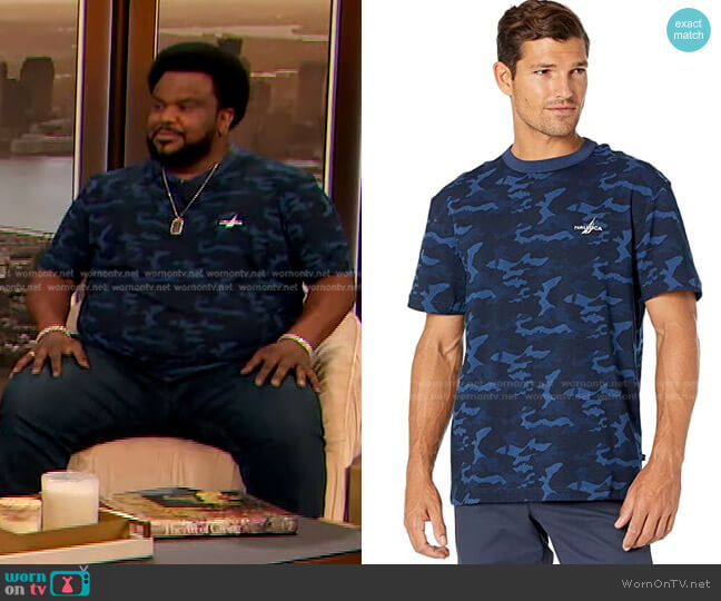 Nautica Short Sleeve Camo Print Tee
