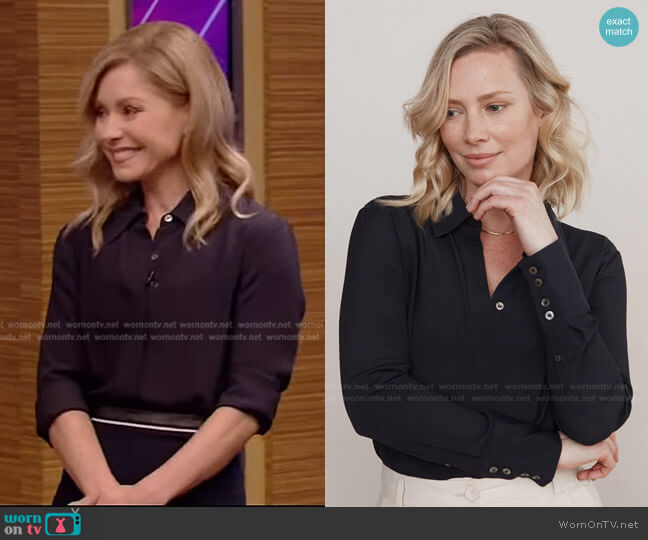Numi The Simone Blouse worn by Kelly Ripa on Live with Kelly and Mark
