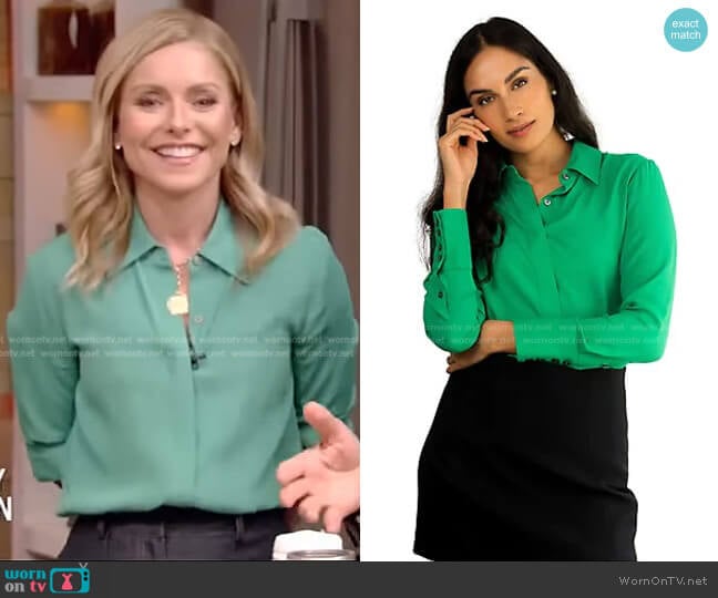 Numi The Simone Blouse worn by Kelly Ripa on Live with Kelly and Mark