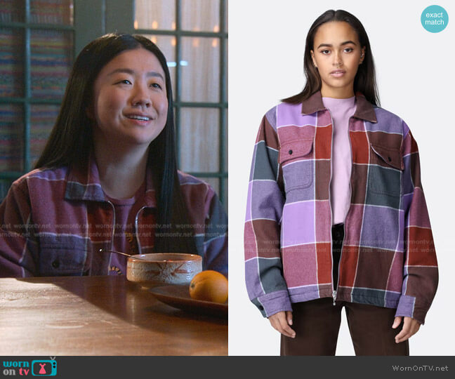 Obey Victoria Shirt Jacket worn by Alice Kwan (Sherry Cola) on Good Trouble