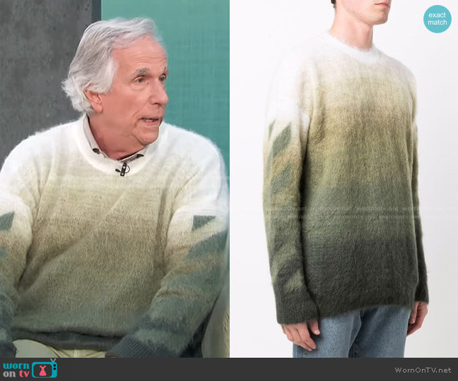 Off White Diag brushed-knit jumper