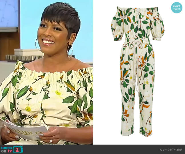 Oscar de la Renta Cotton-blend jumpsuit worn by Tamron Hall on Tamron Hall Show
