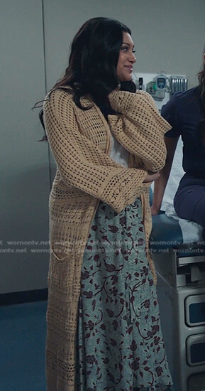 Padma’s floral skirt on The Resident