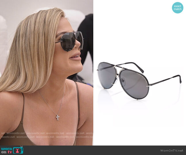 Porsche Design Sunglasses P 8478 worn by Khloe Kardashian (Khloe Kardashian) on The Kardashians