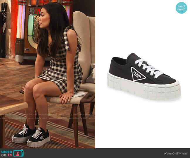 Prada Logo Lug Platform Sneaker worn by Carly Shay (Miranda Cosgrove) on iCarly