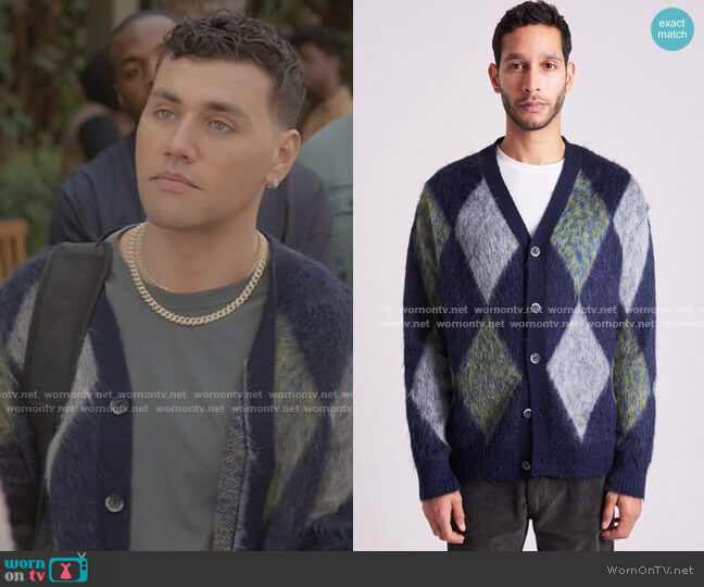 Presidents Over Argyle Cardigan