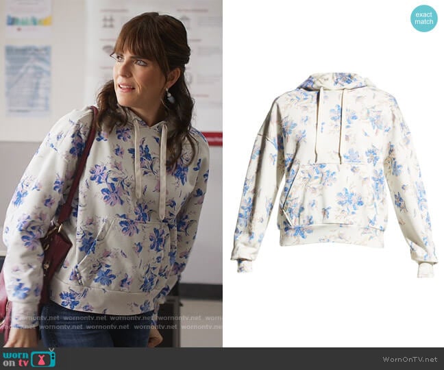 Rag & Bone City Pullover Hoodie worn by Marina (Karla Souza) on Home Economics