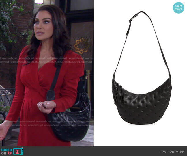 Rag & Bone Riser Leather Crossbody Bag worn by Chloe Lane (Nadia Bjorlin) on Days of our Lives