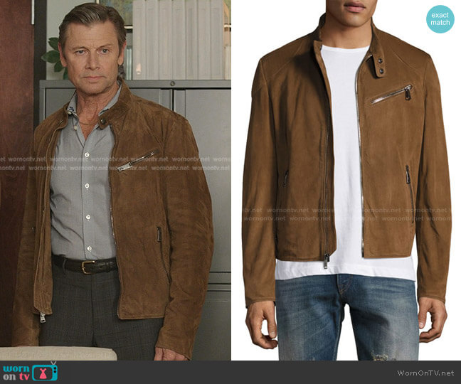 Ralph Lauren Suede Biker Jacket
