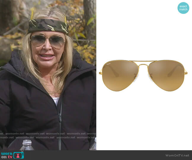 Ray-Ban Original 62mm Aviator Sunglasses worn by Shannon Beador on The Real Housewives of Orange County