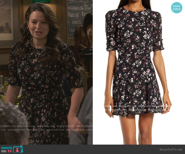 Reformation Bard Floral Print Minidress worn by Jen (Katie Lowes) on How We Roll