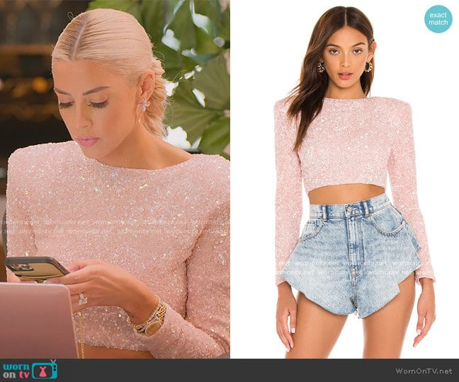 Retrofete Xi Top worn by Heather Rae Young on Selling Sunset