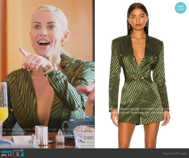 Retrofete Jana Romper worn by Heather Rae Young on Selling Sunset