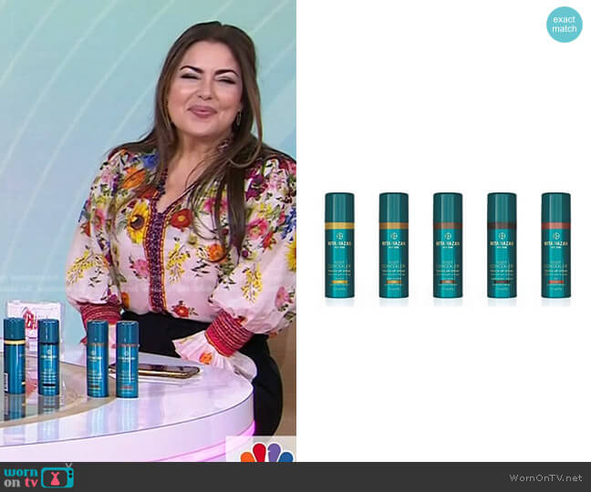 Rita Hazan Root Concealer Touch Up Spray worn by Bobbie Thomas on Today