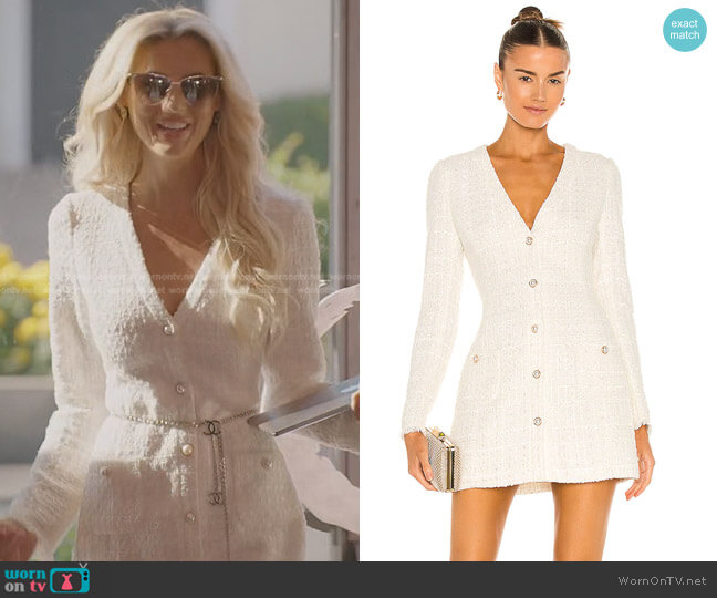 Sau Lee Audrey Dress worn by Emma Hernan on Selling Sunset