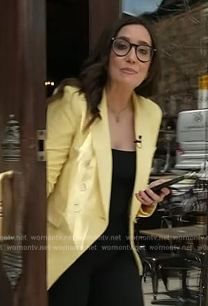 Savannah’s yellow double breasted blazer on Today