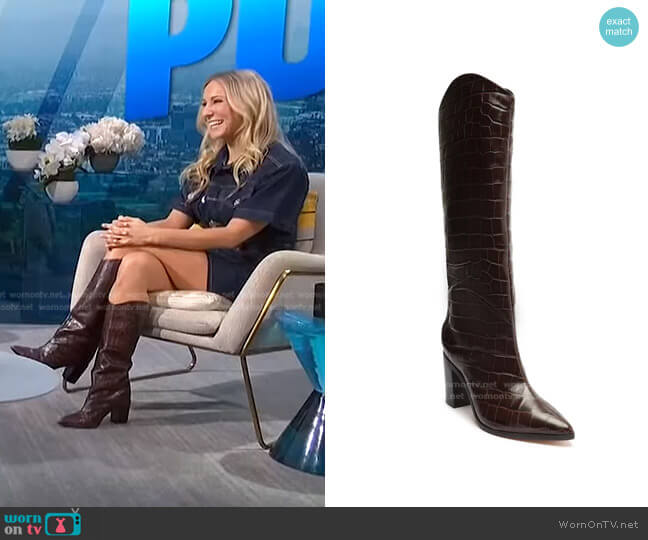 Schutz Analeah Pointed Toe Knee High Boot